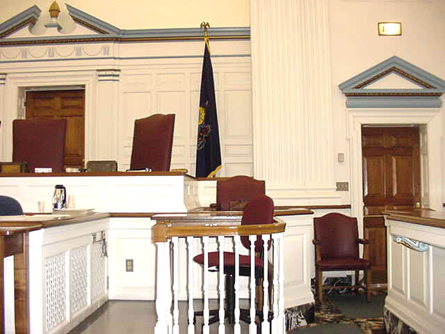 Courtroom 5A - View from Prosecutor to Witness