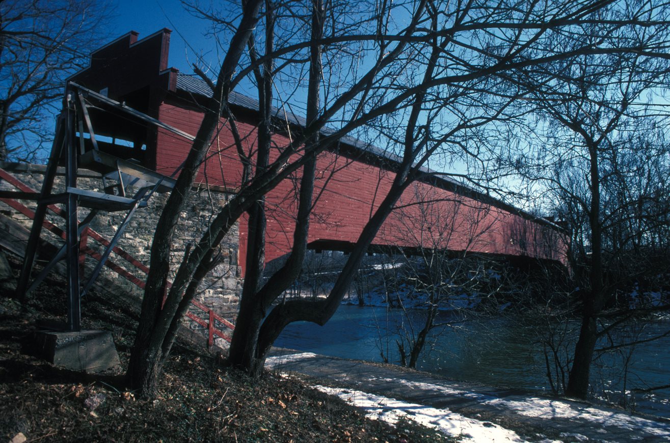 Wertz Mill Covered Wooden Bridge (35B), Bern Township