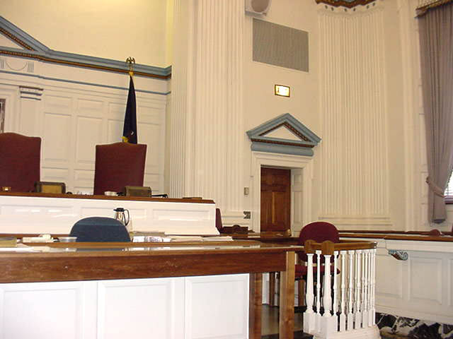 Courtroom 5A - View from Defense to Witness