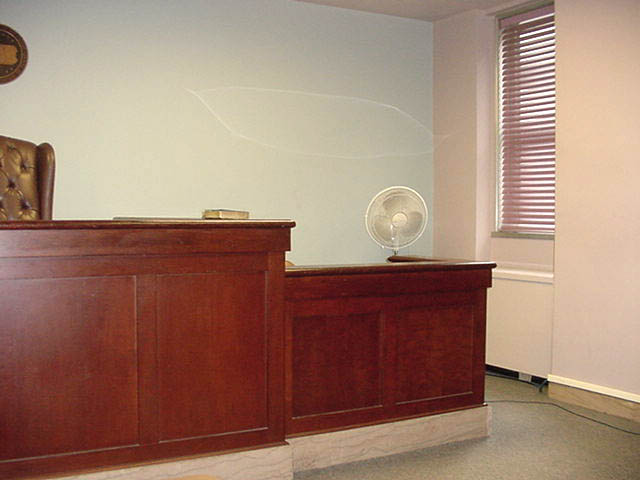Courtroom 1C - View from Defense to Witness