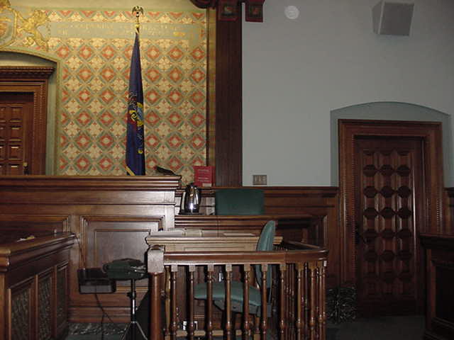 Courtroom 5A - View from Prosecutor to Witness