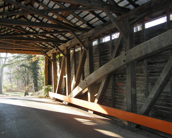 Kutz Mill Covered Wooden Bridge (46E), Greenwich Township (photo: G. Frysinger)